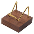 Wooden Base Brass Arm Display Stand Easel for Minerals & Gems Mineral Display Stand Babs A