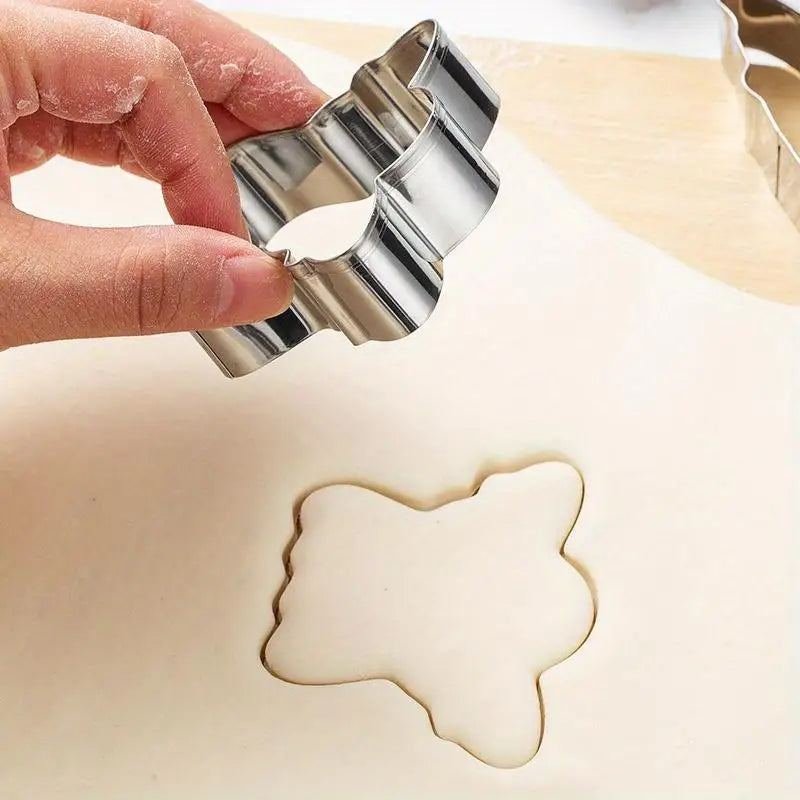 12-Pc Halloween Cookie Cutters Stainless Steel Baking Set Cookie Cutter Set Babs