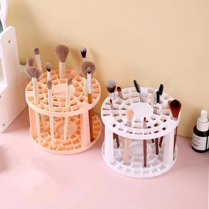 Multi-Hole Plastic Makeup Brush & Pencil Desk Organizer Desk Organizer Babs