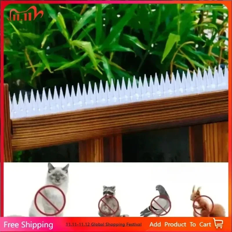 Bird Repeller Spikes 12CM – Fence & Wall Animal Deterrent Strips Bird Deterrent Spikes Babs