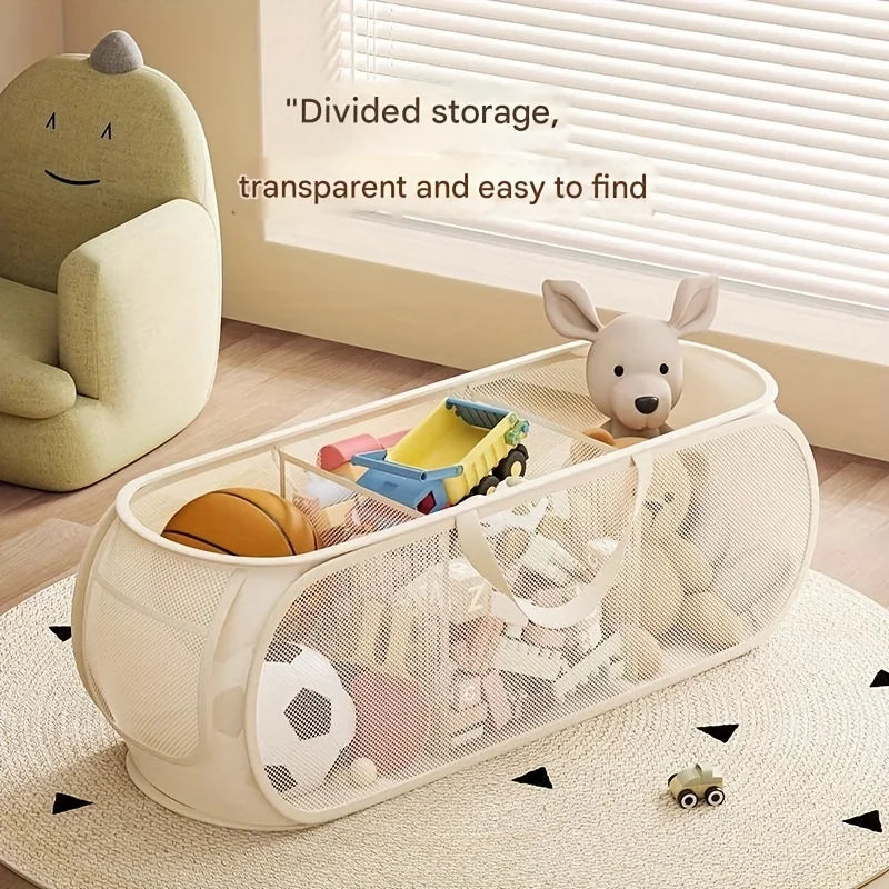 Large Capacity Toy Storage Basket with Divided Compartments Toy Storage Basket Babs