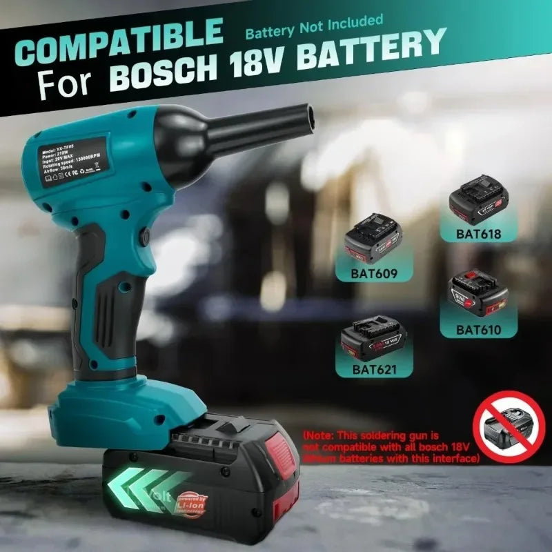 TF-05 Cordless Blower for Bosch 18V Battery – Dust & Leaf Blowgun Cordless Blower Tool Babs
