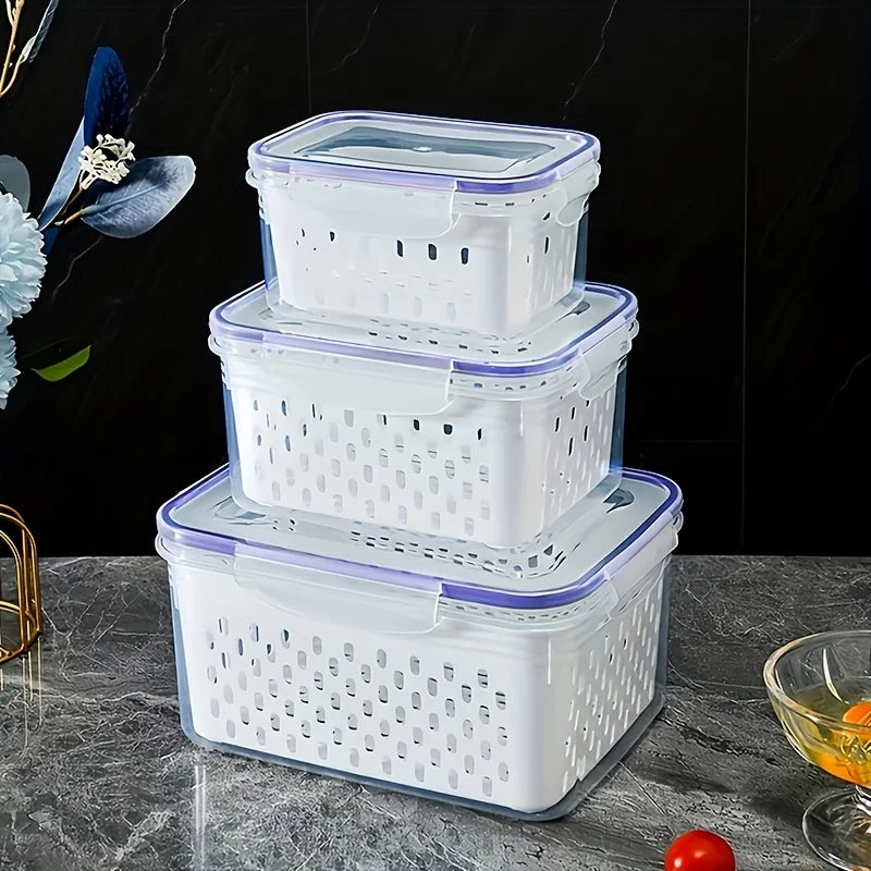 9-Piece Fruit Storage Containers with Colander & Strainer Fruit Storage Containers Babs
