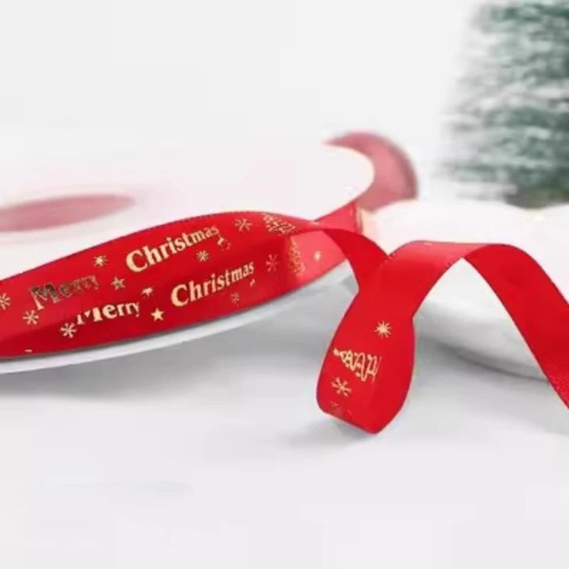 5m Christmas Ribbon for Tree, Gift Wrap & DIY Decorations Christmas Ribbon Babs 5m 5M