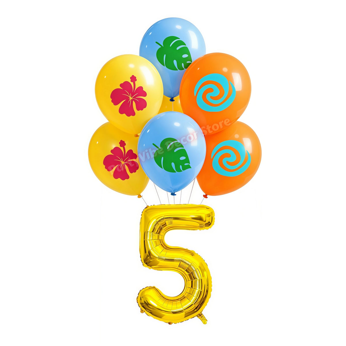 Ocean Theme Birthday Party Kit – Plates, Cups & Balloons Party Tableware Kit Babs 19pcs Balloons 5