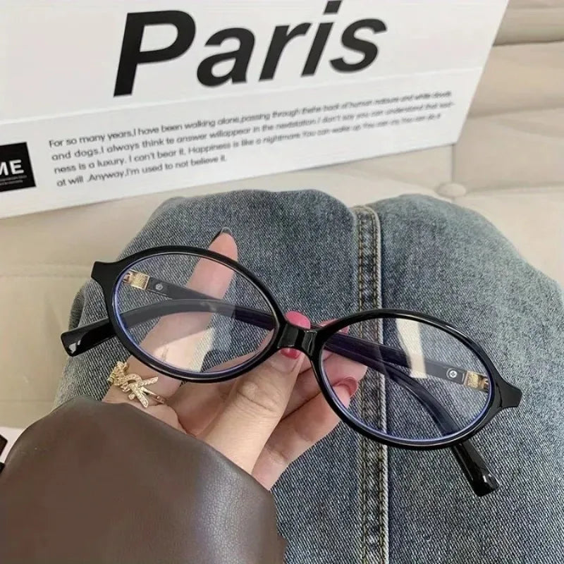 Y2K Oval Anti-Blue Light Glasses – Leopard Women's Frames Blue Light Glasses Babs