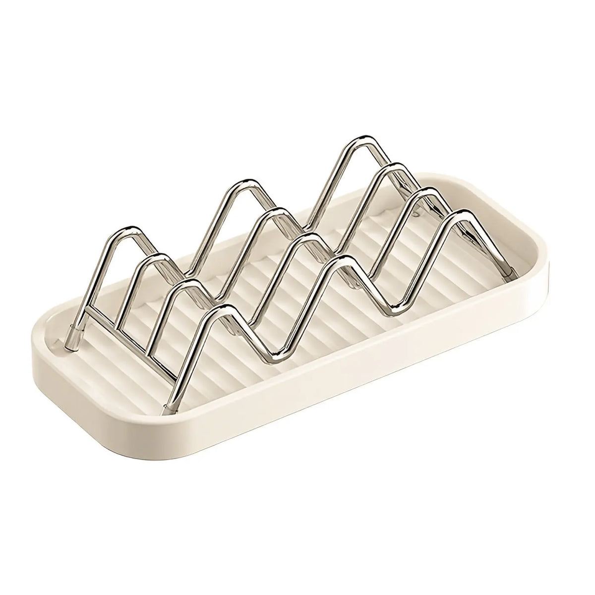 Wave Soap Tray – Drill-Free Bathroom Storage Rack | PC Plastic Soap Dish Tray Babs
