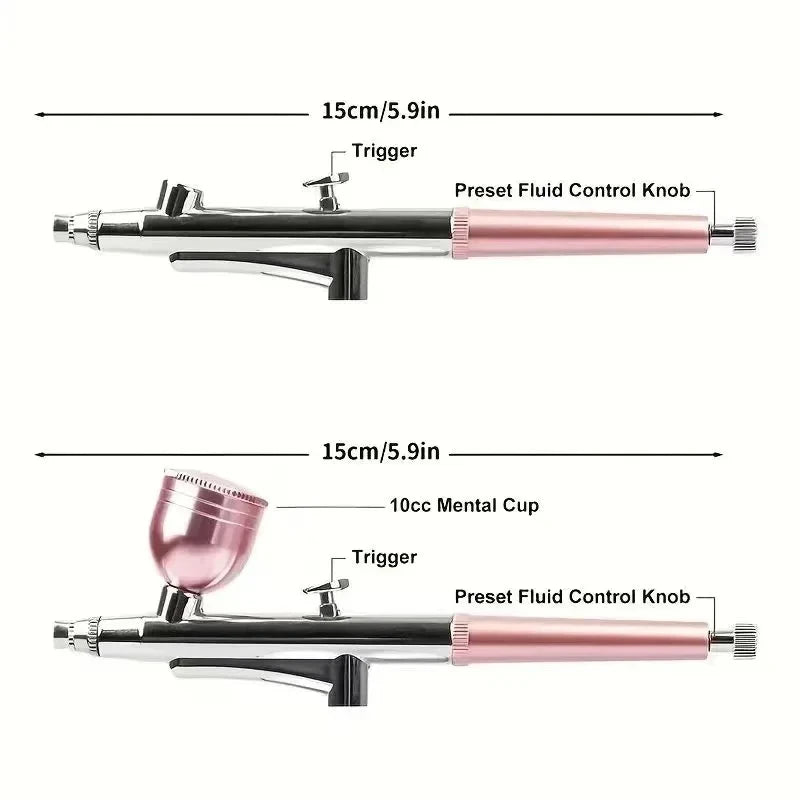 Single Action Airbrush 0.3mm Nozzle Spray Gun – Nail, Model, Cake Airbrush Spray Gun Babs