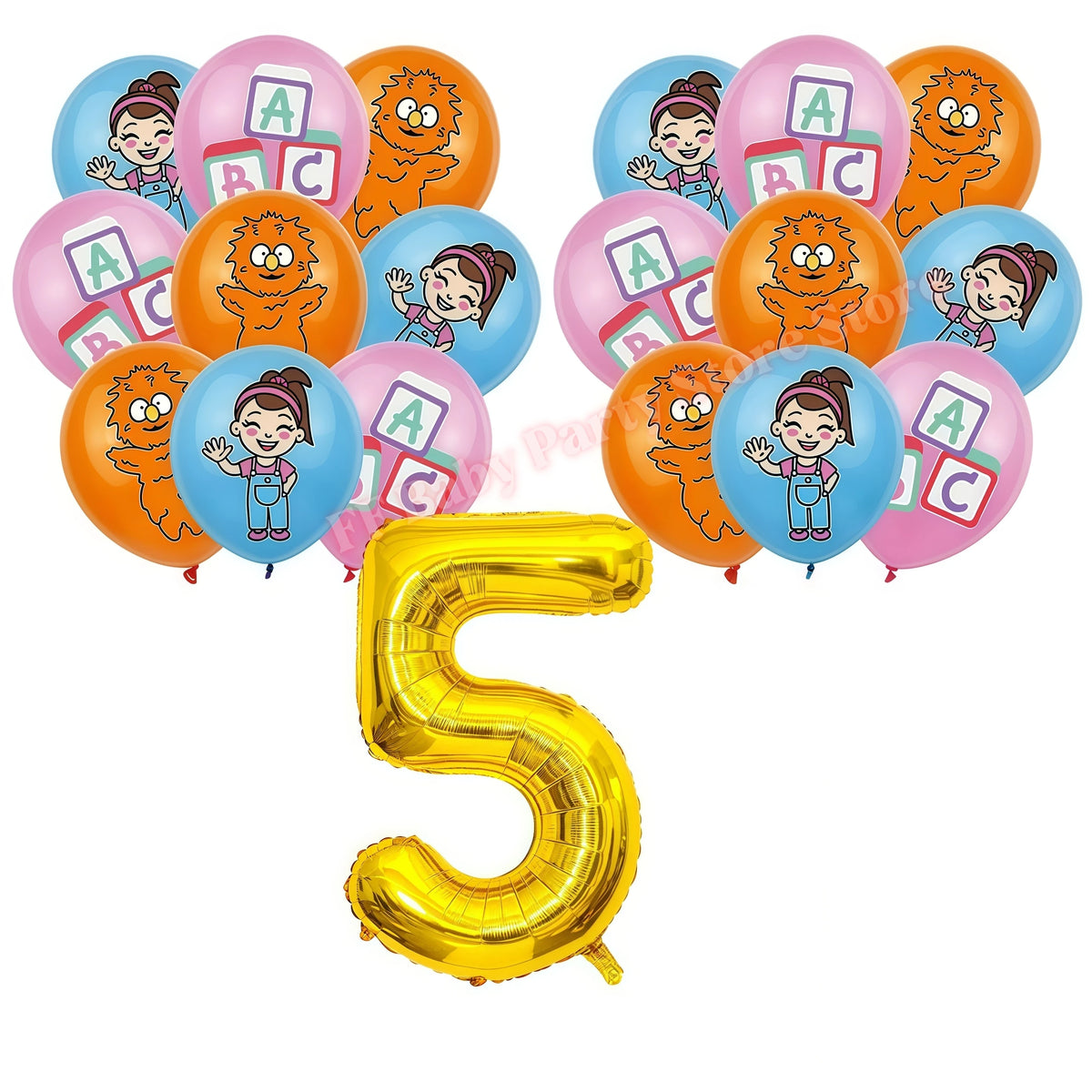 Kids Birthday Party Tableware Set – Cartoon Teacher Theme