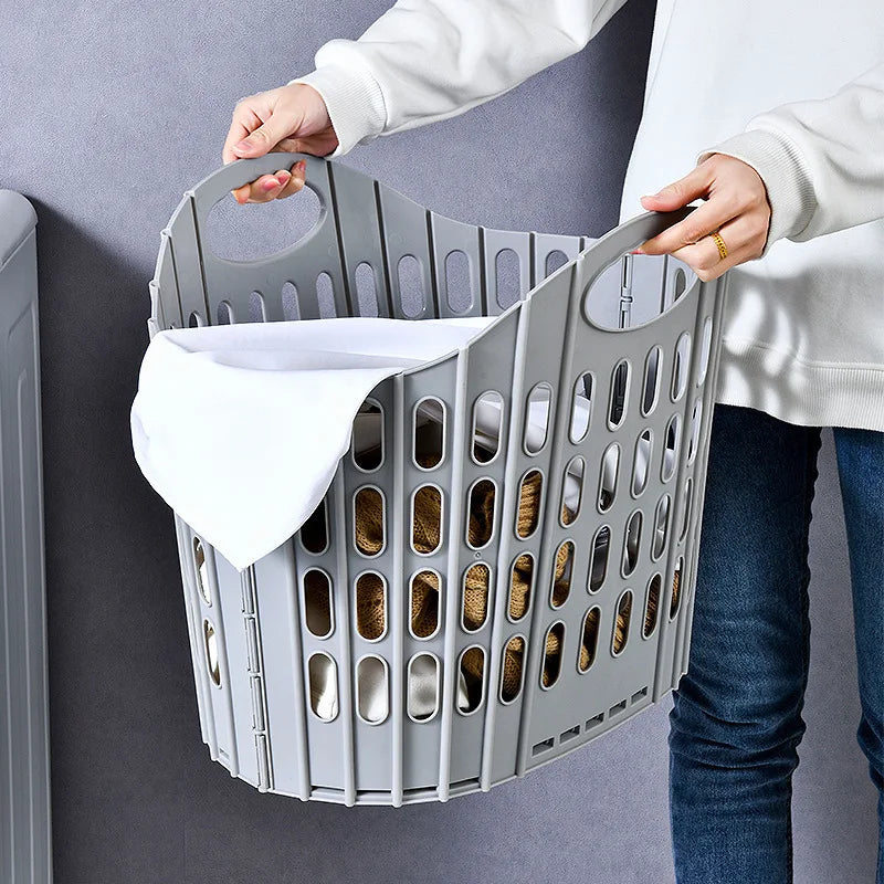 Foldable Wall-Mounted Laundry Basket – Space-Saving Organizer Laundry Basket Babs
