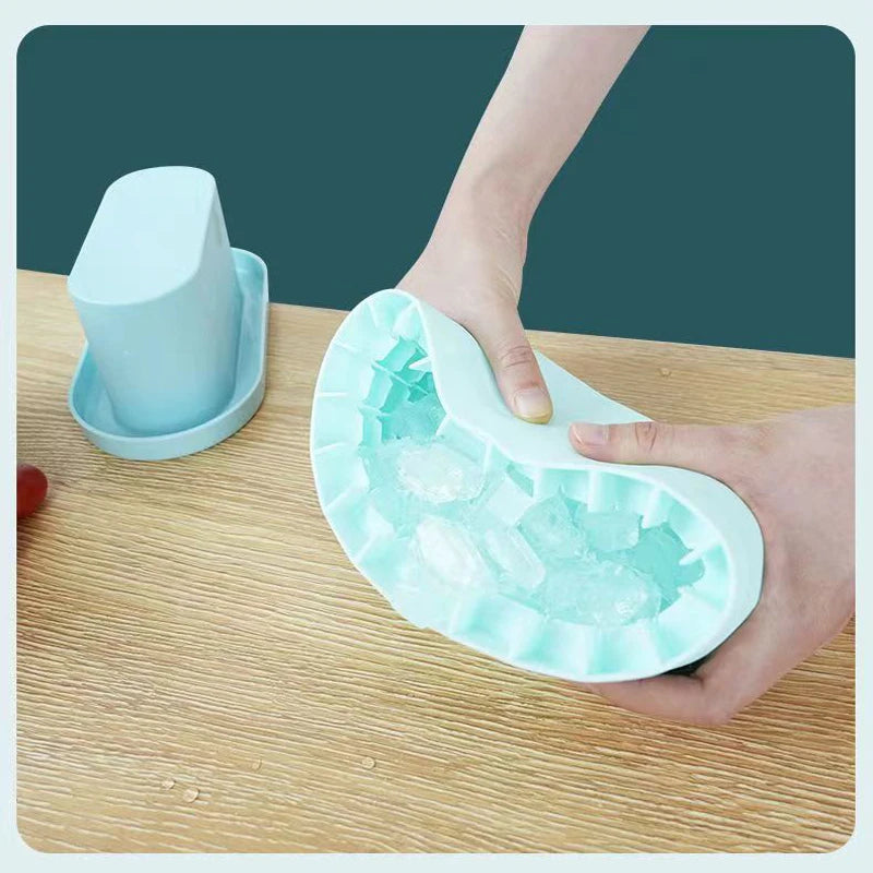 Large Round Silicone Ice Cube Mold & Ice Bucket – DIY Maker Silicone Ice Cube Mold Babs
