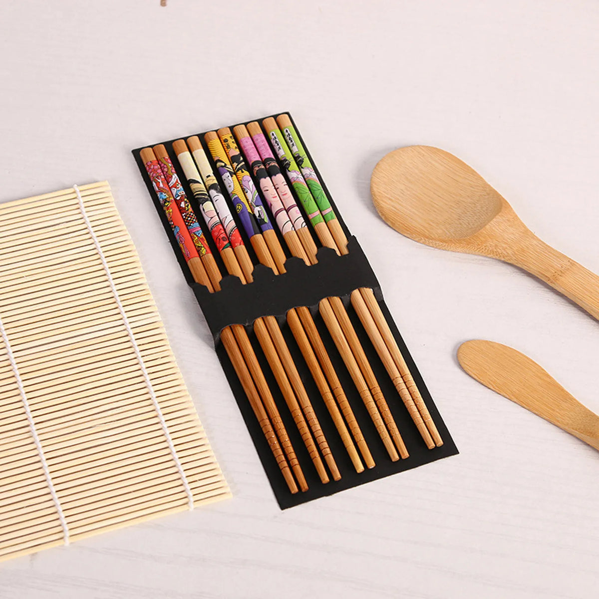 10-Piece DIY Sushi Making Kit – Mat, Chopsticks & Scraper Sushi Making Kit Babs