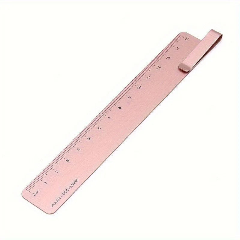 15cm Metal Bookmark Ruler – Art, School & Office Stationery Metal Bookmark Ruler Babs pink