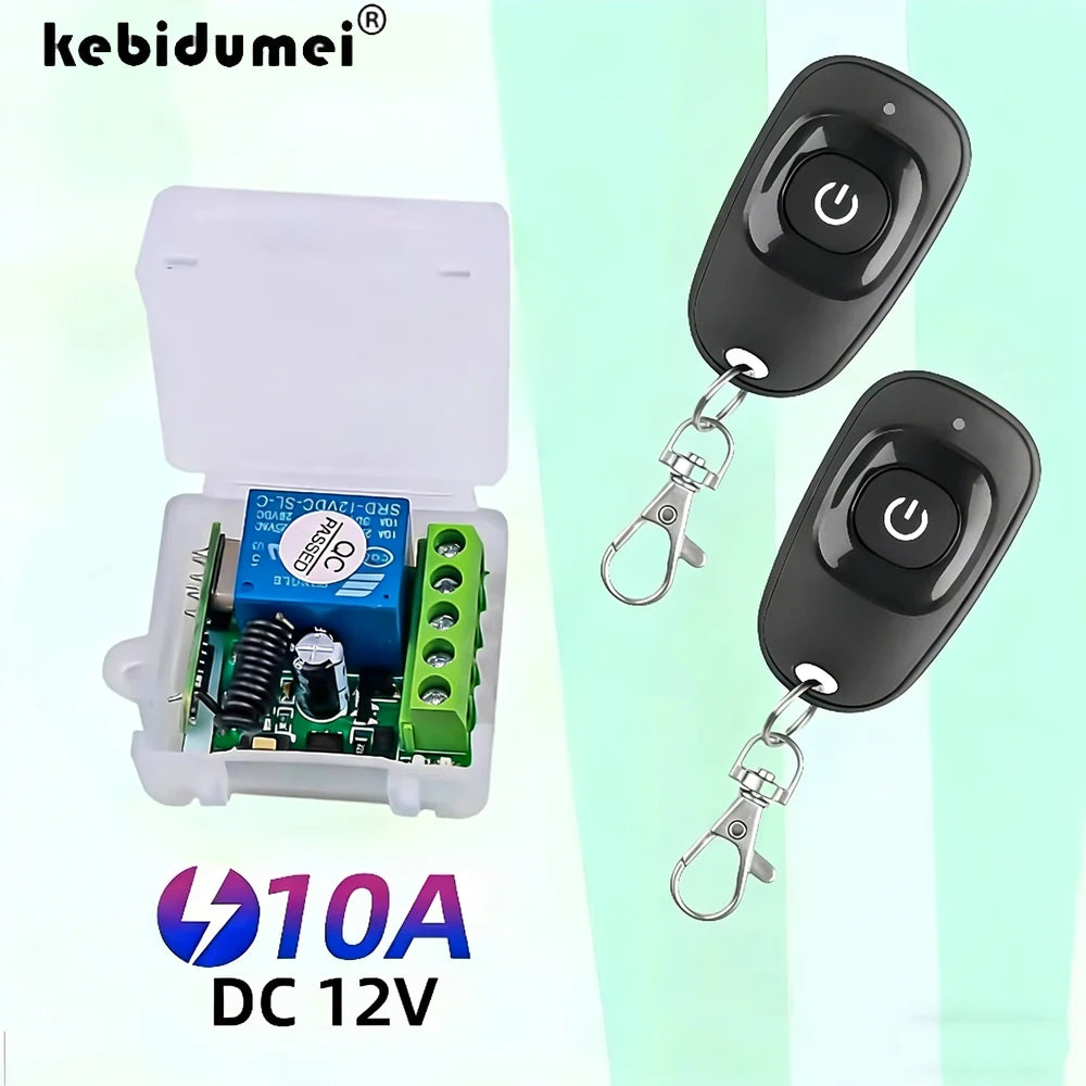 433MHz Wireless Remote Control Switch – 10A Relay Receiver Wireless Relay Switch Babs