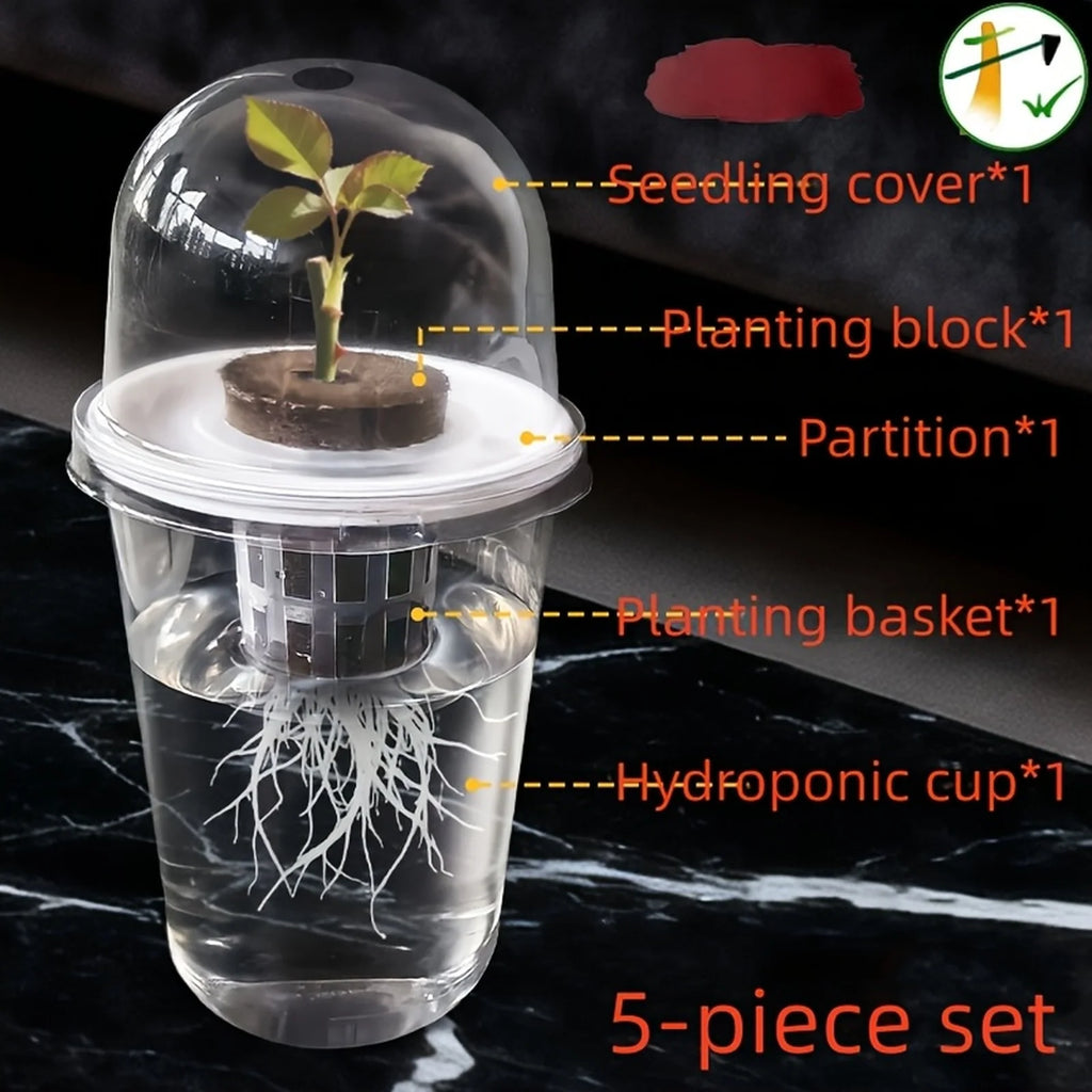Clear Hydroponic Seed Starter Cup | Transparent Germination Pot Hydroponic Seed Cup Babs