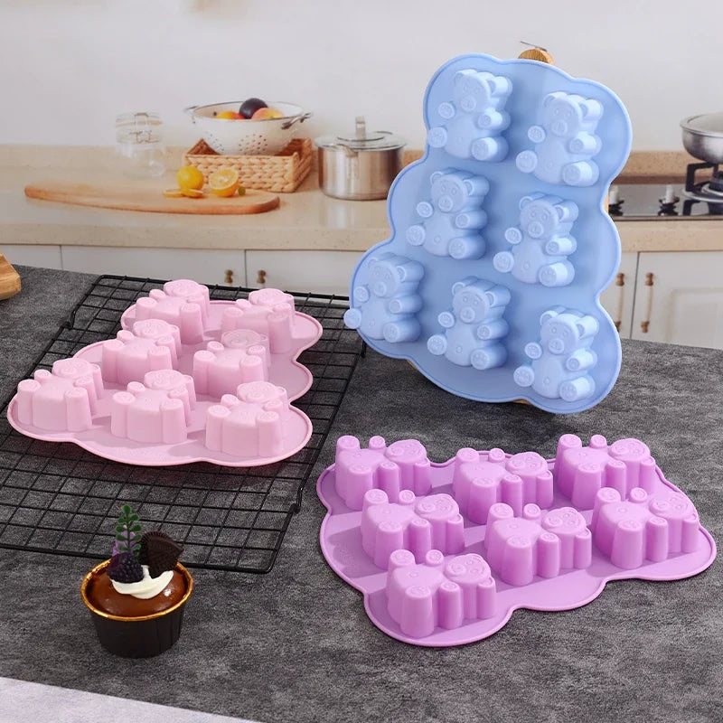 3D Bear Silicone Mold – Chocolate, Candy & Fondant Mould Silicone Baking Mold Babs