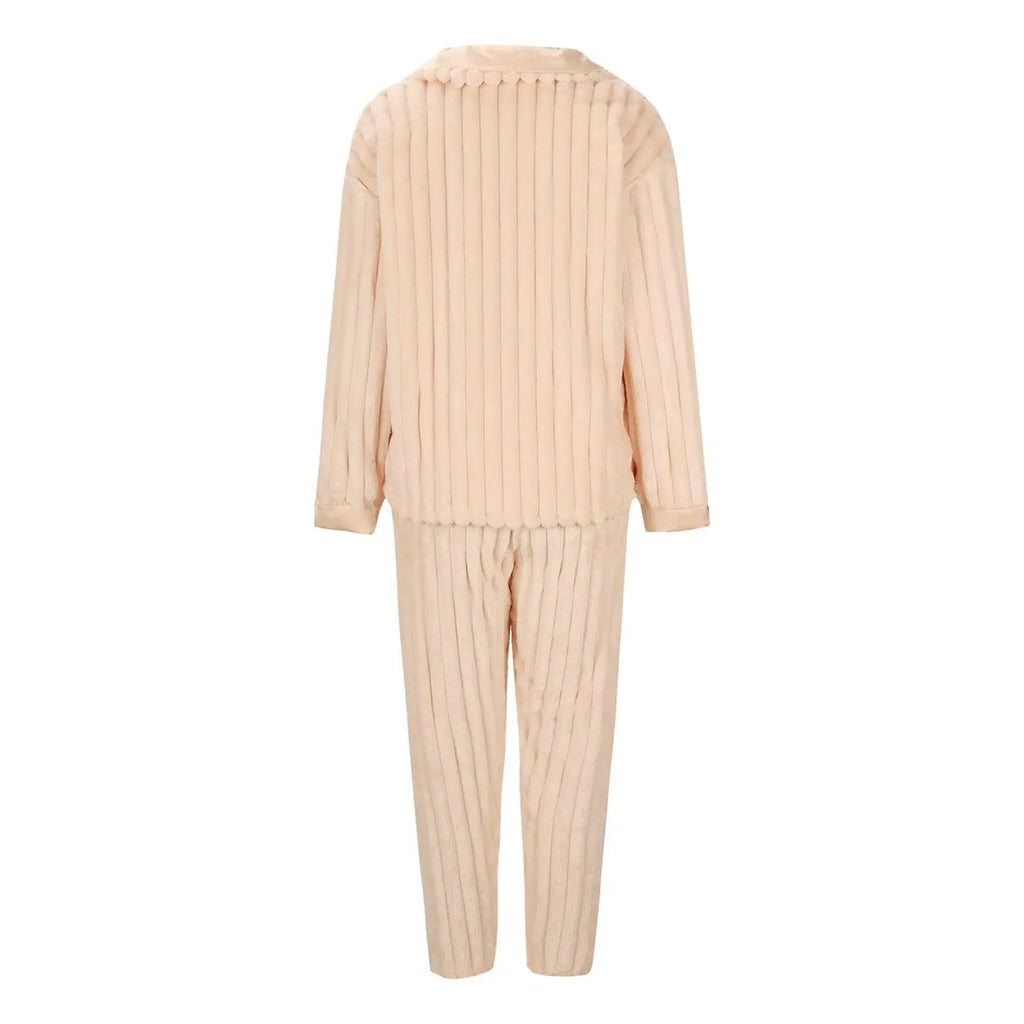 Plus Size Couple Fleece Pajamas Set – Cozy Winter Homewear Couple Pajama Set Babs