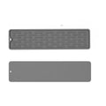 HOMEFISH Silicone Sink Drainer Mat – Anti-Slip Kitchen Drain Pad Silicone Drain Mat Babs Gray 35x8cm Strip