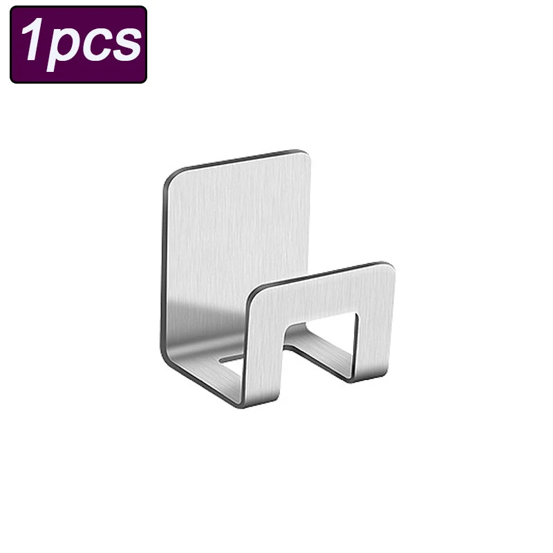 Stainless Steel Sponge Holder Self-Adhesive Kitchen Sink Rack Kitchen Sink Organizer Babs Sliver-1pcs