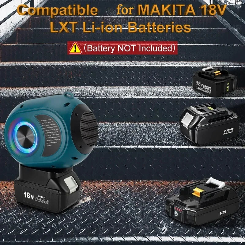 Jobsite Bluetooth Speaker – Fits Makita/DeWalt/Milwaukee 18-20V Bluetooth Jobsite Speaker Babs