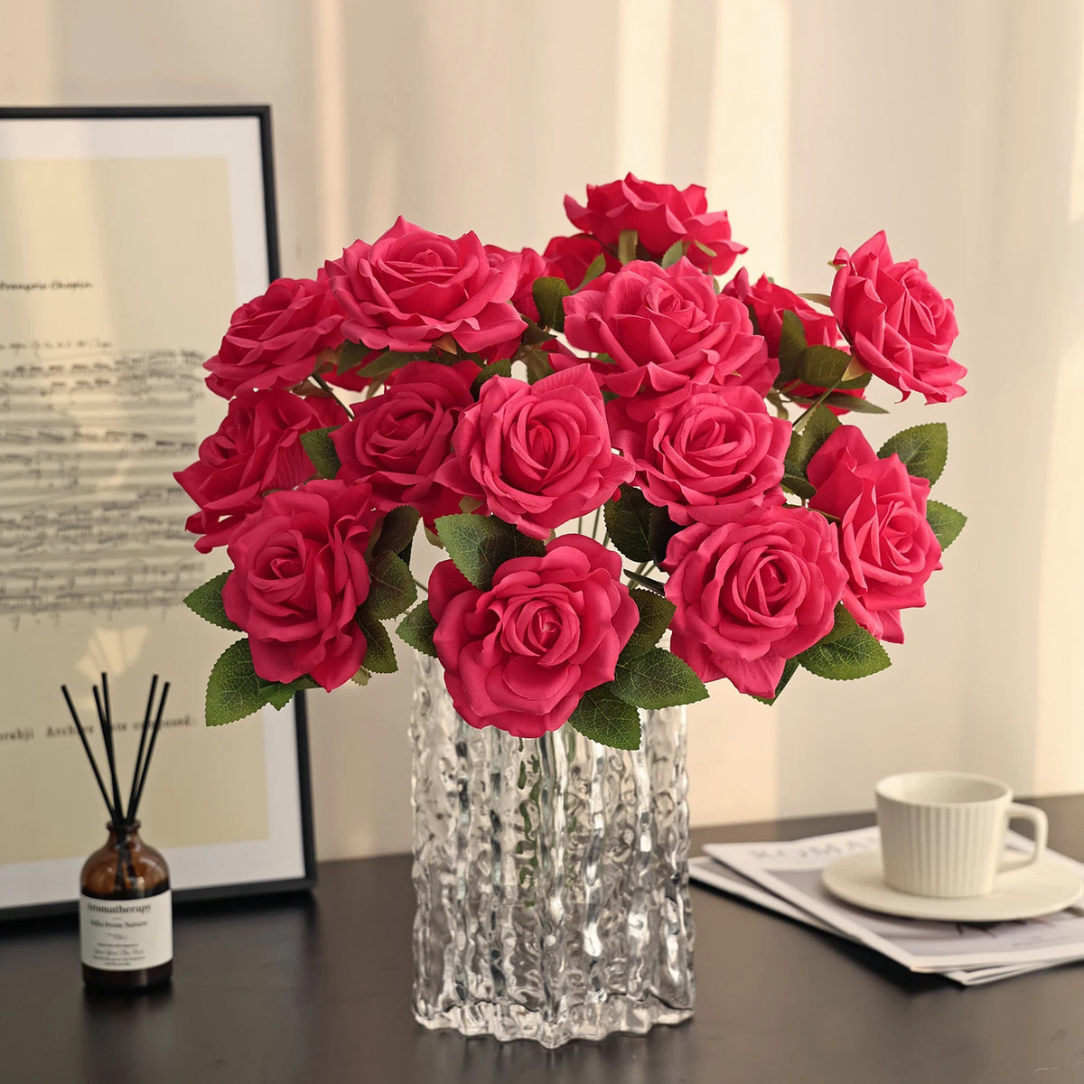 Artificial Silk Rose Bouquet for Wedding & Home Décor Artificial Flower Bouquet Babs