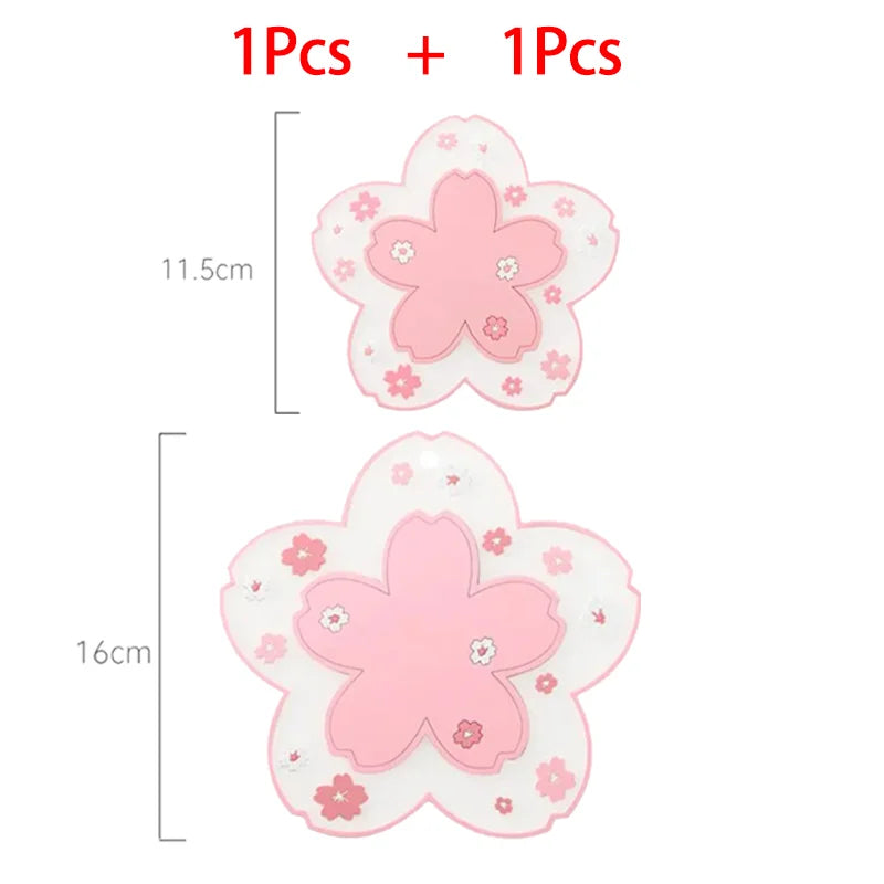 Sakura Blossom PVC Coaster – Insulated Floral Table Mat Decorative Coaster Babs 2 P