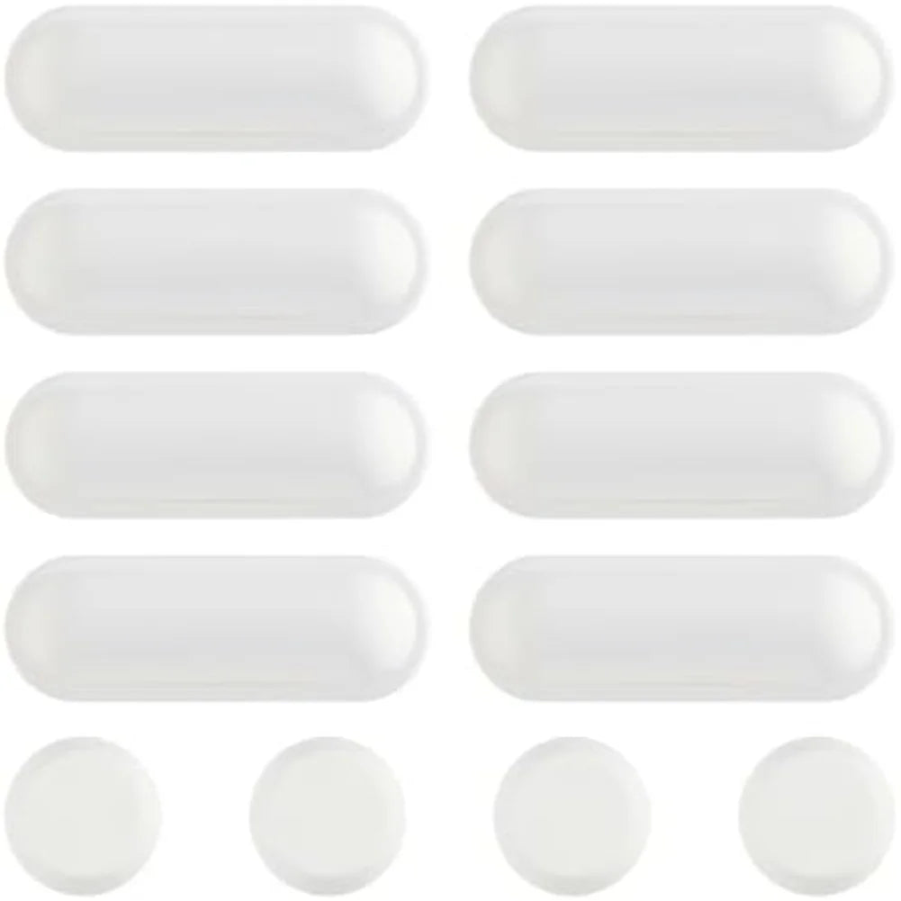 12-Pack Toilet Seat Bumper Pads – Anti-Slip Quiet Lid Buffers Toilet Seat Bumpers Babs