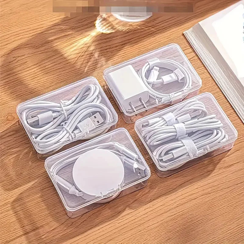 Cable Storage Box Organizer with Partitions | Desk & Office Cable Storage Organizer Babs