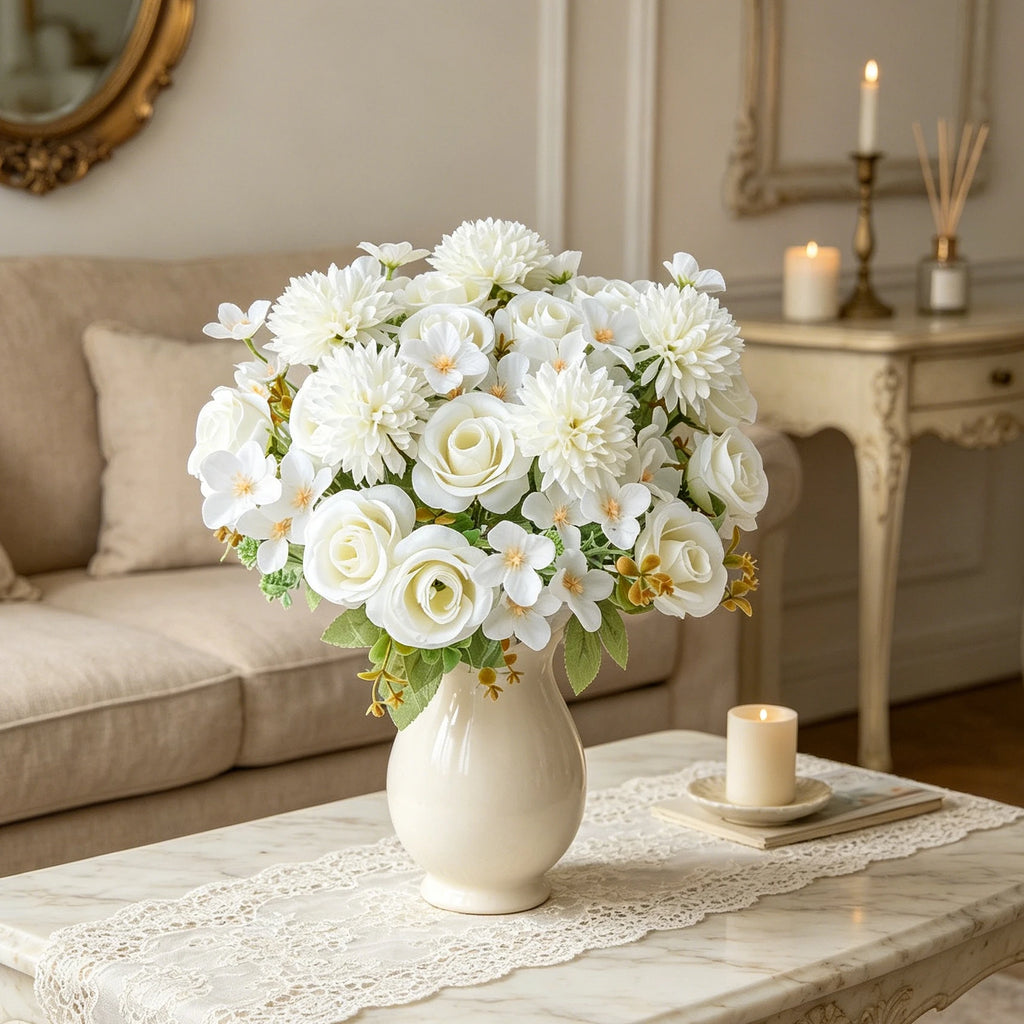 Artificial Silk Rose Bouquet – Wedding & Home Décor Gift Artificial Flower Bouquet Babs