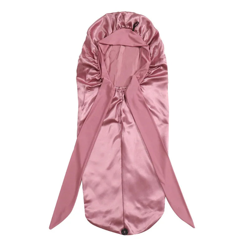 Extra Large Satin Sleep Bonnet with Long Tie – All Hair Types Satin Sleep Bonnet Babs P