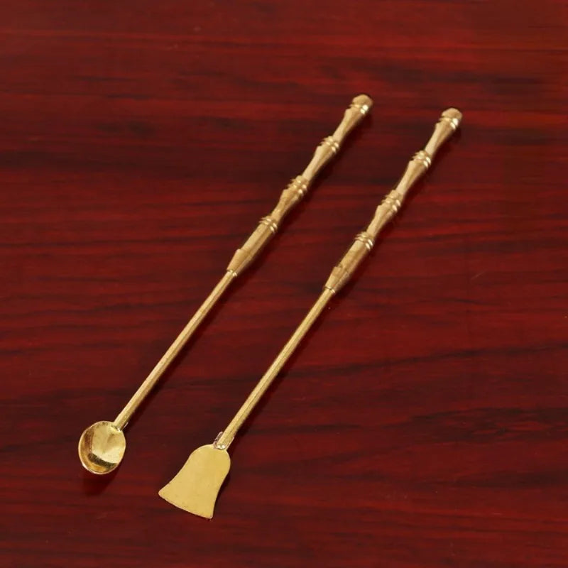2-Piece Copper Incense Tool Set – Scoop & Spatula Incense Tool Set Babs