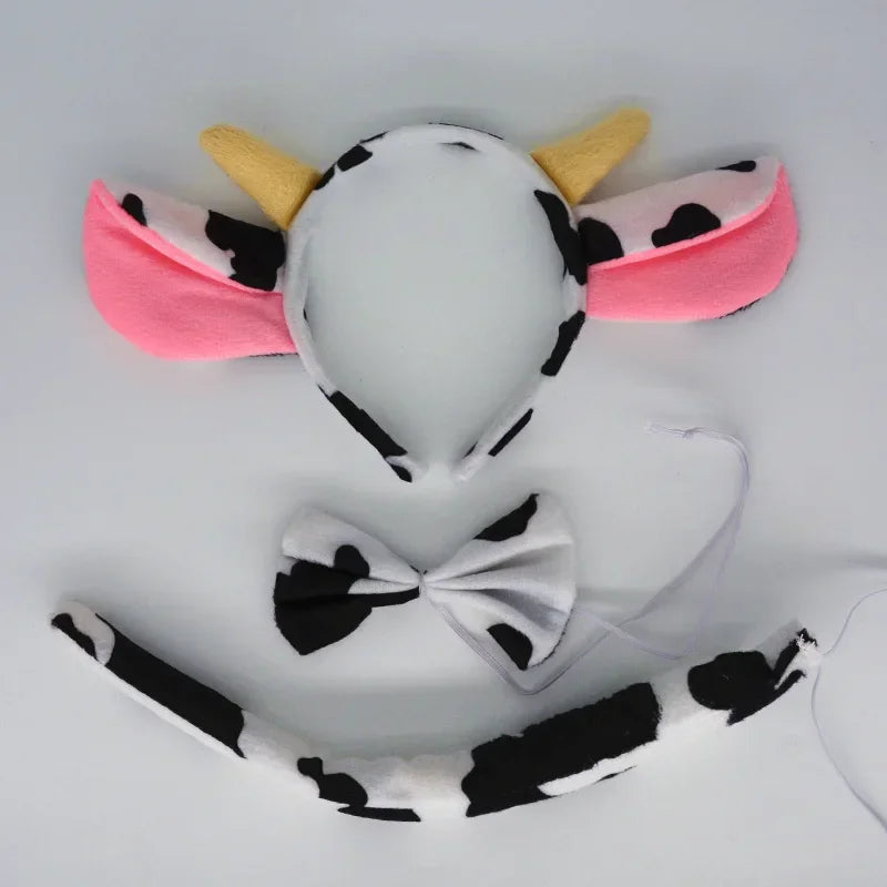Animal Ear Headband Bow Tie Costume Set – Party & Cosplay Costume Accessory Set Babs 16