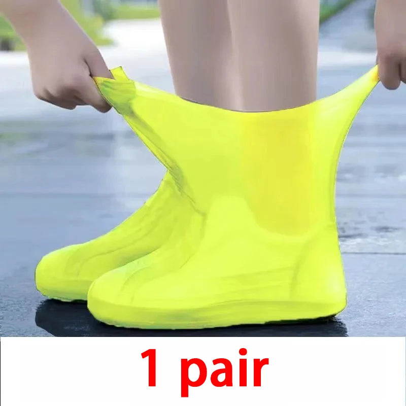 Waterproof Silicone Rain Shoe Covers – Rubber Boot Protectors Waterproof Shoe Covers Babs 2-Yellow (39-46)General