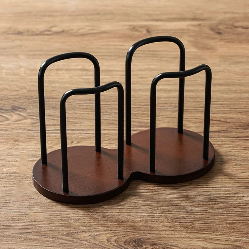 Wooden Mug Display Stand & Cup Holder with Storage Rack Mug Display Stand Babs