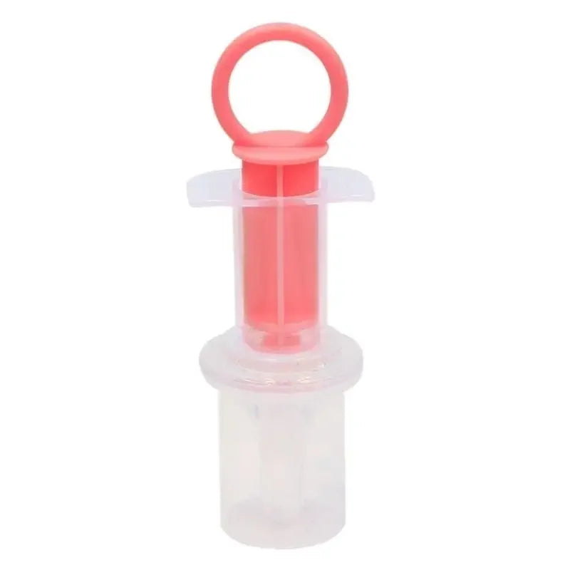 Infant Pacifier Medicine Dropper Silicone Nipple Syringe Baby Medicine Dropper Babs Pink