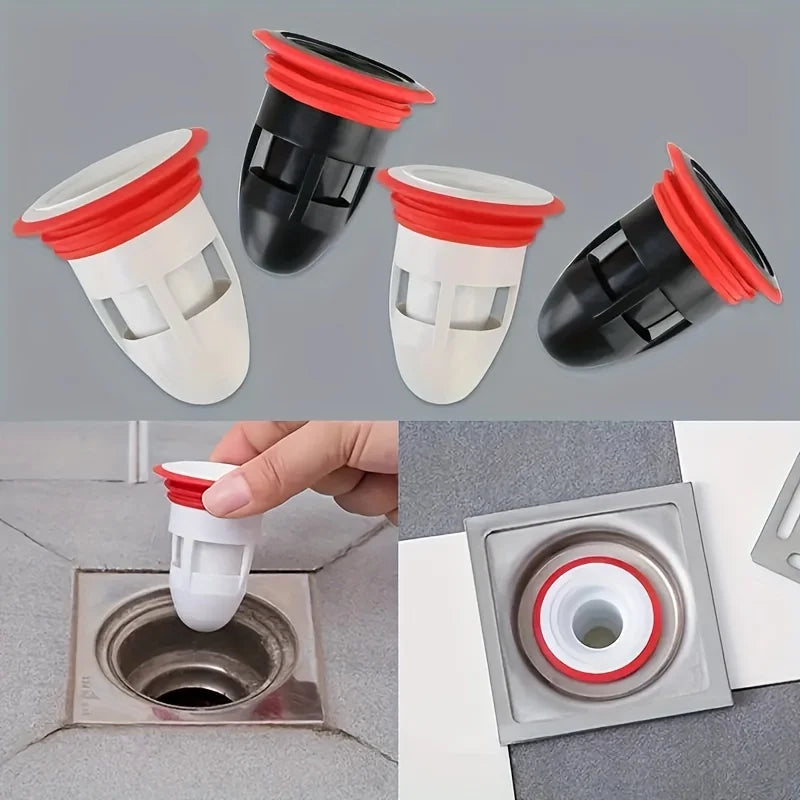 4pcs Silicone Bullet Drain Stopper – Sink & Floor Drain Filter Drain Stopper Filter Babs