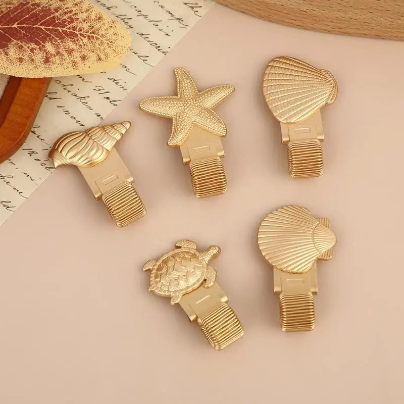 Ocean Turtle Metal Pen Clip – Spring Loaded Notebook Pen Holder Metal Pen Clip Babs