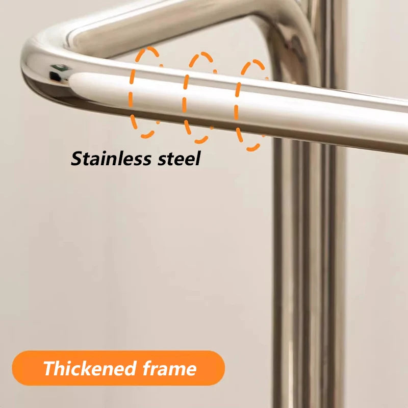 Metal Minimalist Coat Rack | Stainless Steel Luxury Hallstand Metal Coat Rack Babs