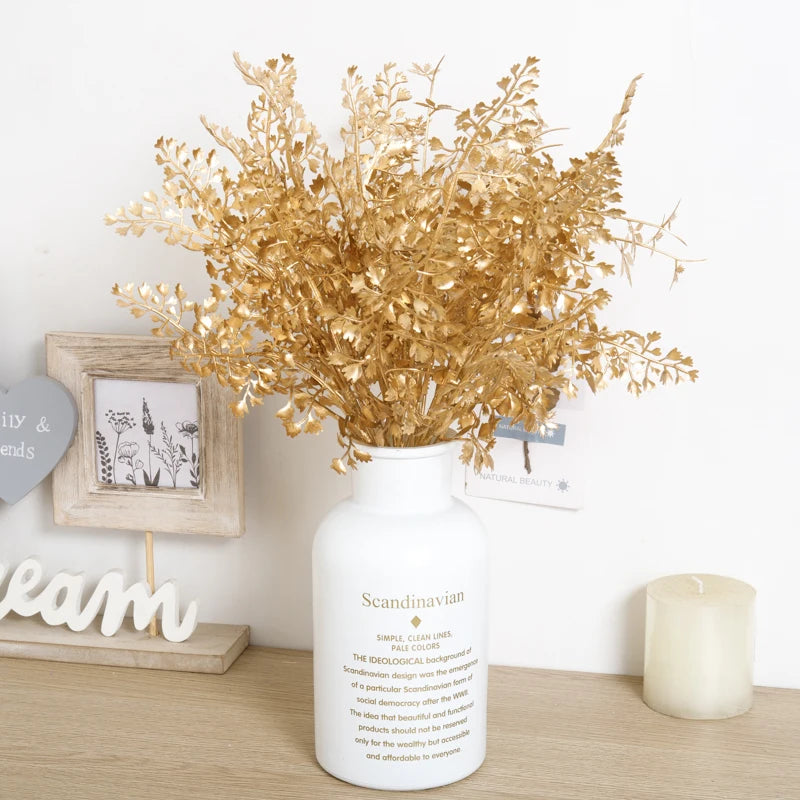 Artificial Maple Leaf & Eucalyptus Stems – Faux Floral Décor Artificial Plant Stems Babs