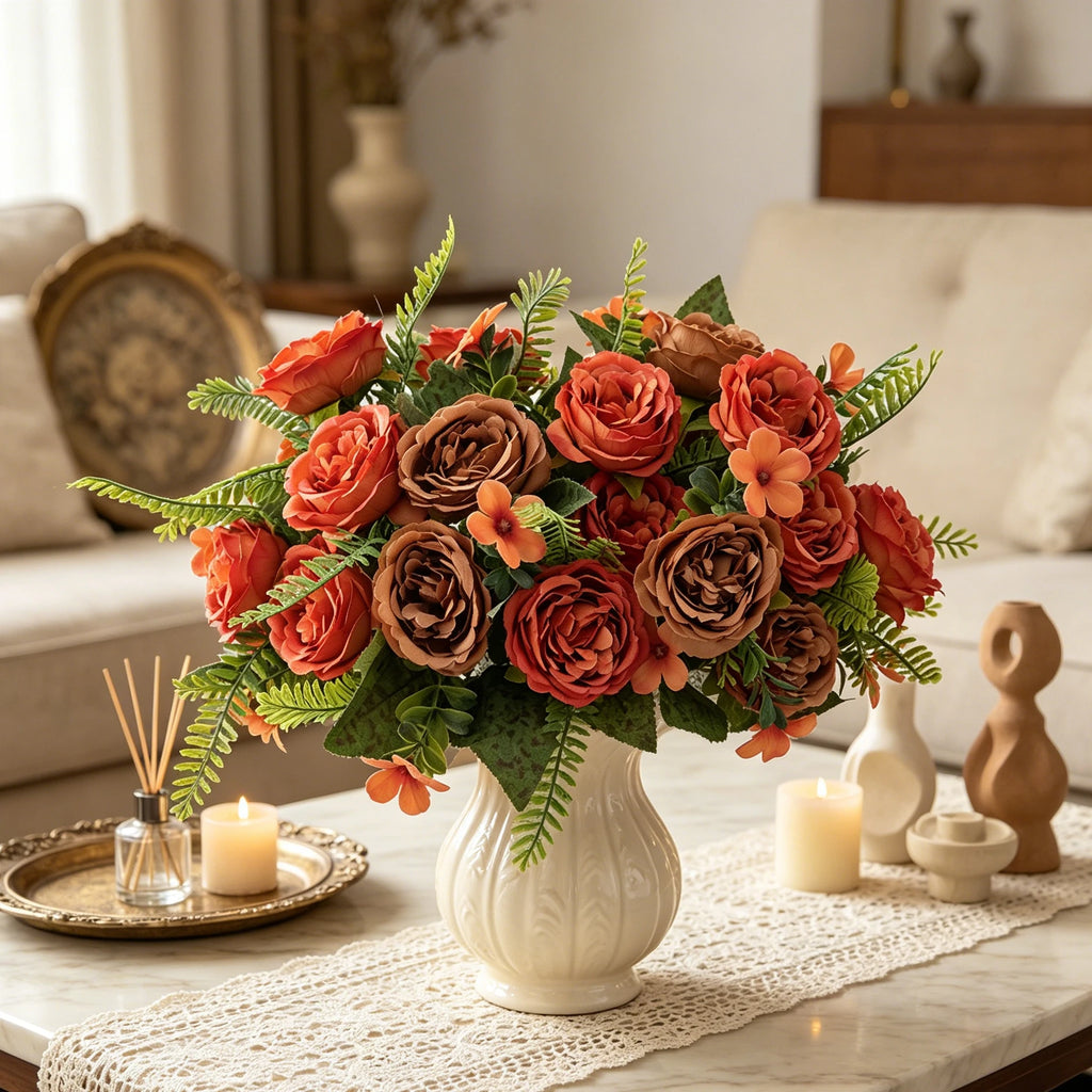 Artificial Peony Bouquet – Silk Flowers for Wedding & Home Décor Artificial Flower Bouquet Babs