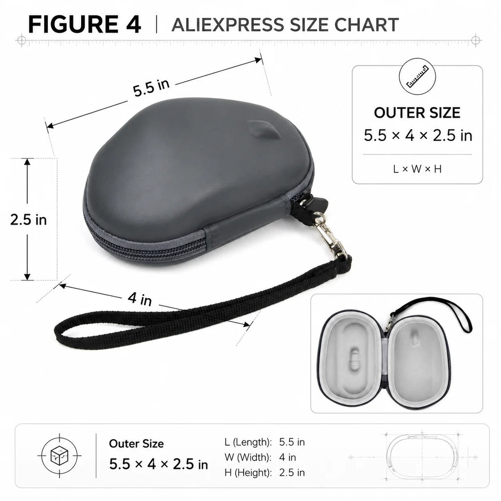 Hard EVA Case for Logitech MX Master 3S / 3 / 2S | Travel Bag Mouse Carrying Case Babs