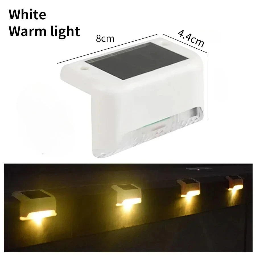 Solar LED Stair Lights – IP65 Waterproof Fence & Garden Lights Solar Outdoor Light Babs White Warm Light