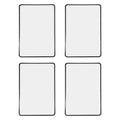 4-Pack 3X Fresnel Lens Magnifying Sheet – Card-Sized Portable Fresnel Lens Magnifier Babs 4Pcs