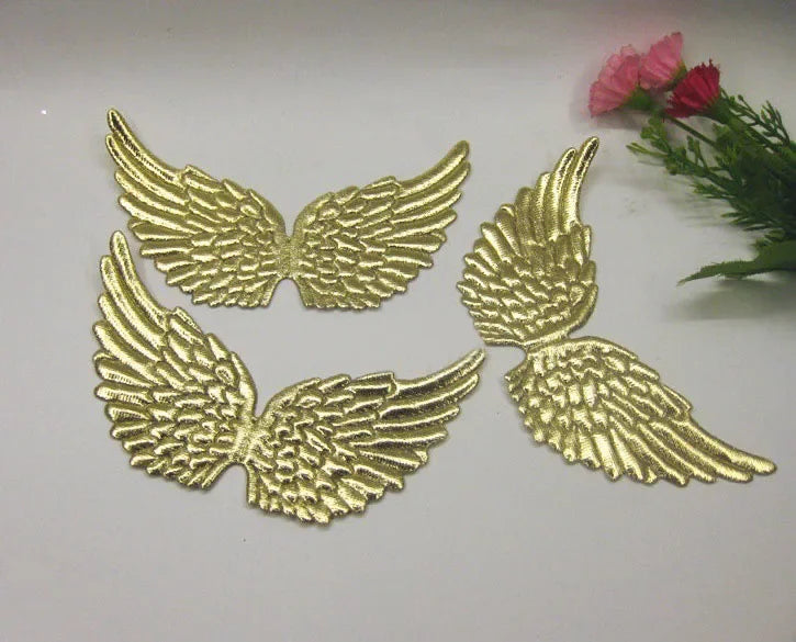 13cm Angel Fairy Wing Patches – DIY Costume & Party Ornament Fabric Applique Patch Babs 1 (12)