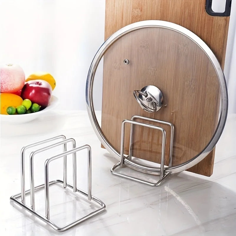 Stainless Steel Lid & Cutting Board Kitchen Organizer Rack Kitchen Organizer Rack Babs