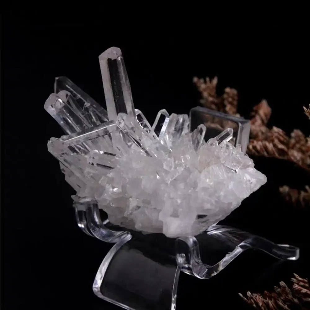 Acrylic Easel Display Stands for Geodes & Minerals – 10pcs Acrylic Display Stand Babs