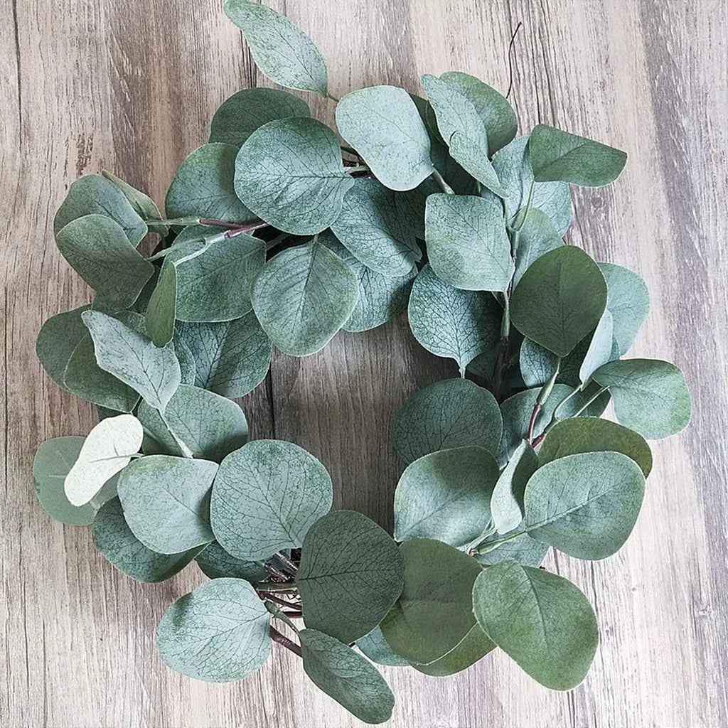 10PCS Silk Eucalyptus Artificial Leaves – Wedding & Home Decor Artificial Leaf Stems Babs