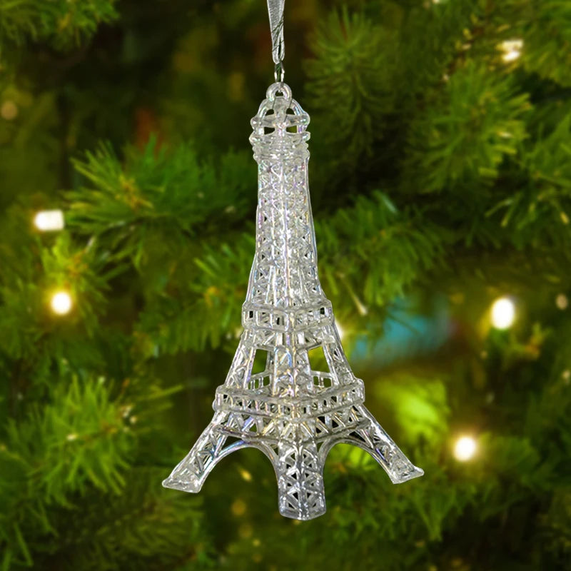 Acrylic Snowflake Christmas Ornaments – Transparent Pendants Christmas Tree Ornaments Babs C