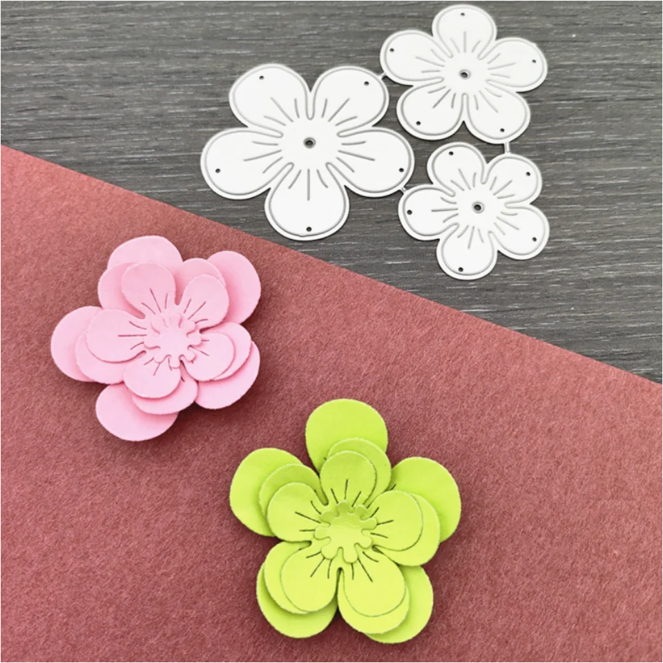 Flower Leaves Metal Cutting Dies – Carbon Steel Scrapbook Stencils Metal Cutting Dies Babs 5