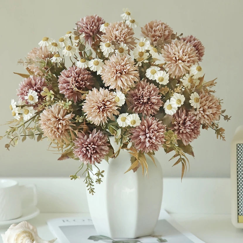 Silk Chrysanthemum Artificial Flowers for Wedding & Home Décor Artificial Silk Flowers Babs